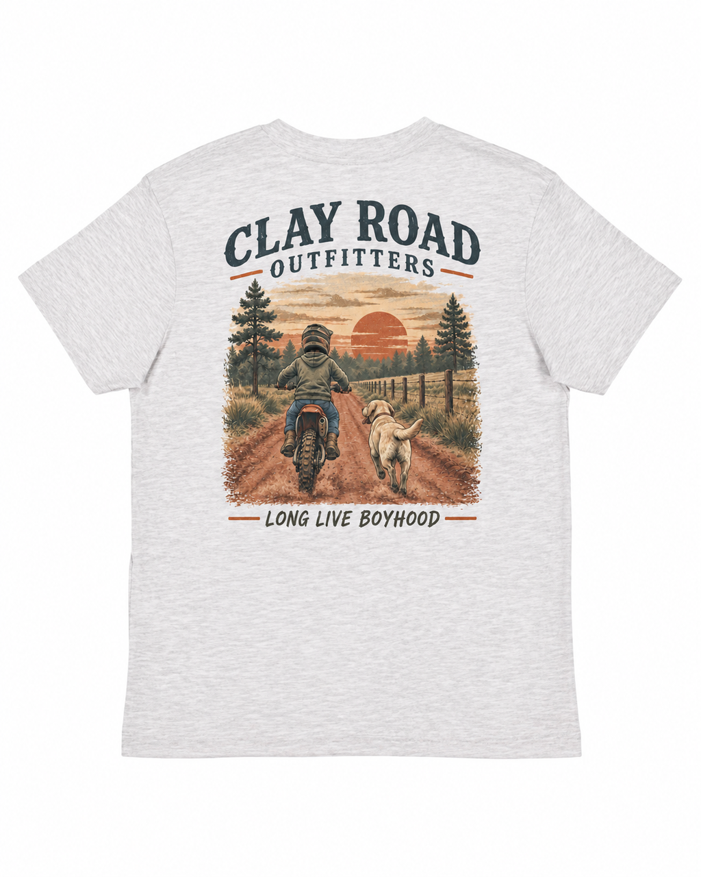 Clay Road Youth Dirt Bike Tee