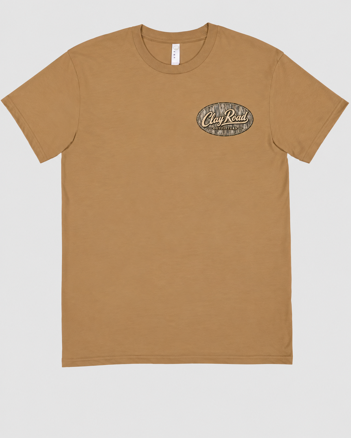 Clay Road Camo Logo Tee