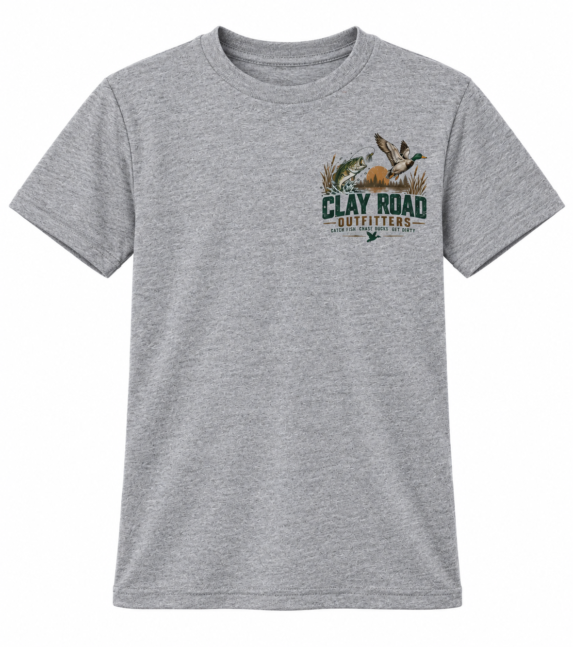Clay Road Outfitters Youth Get Dirty Tee – Kids Hunting & Fishing T-Shirt