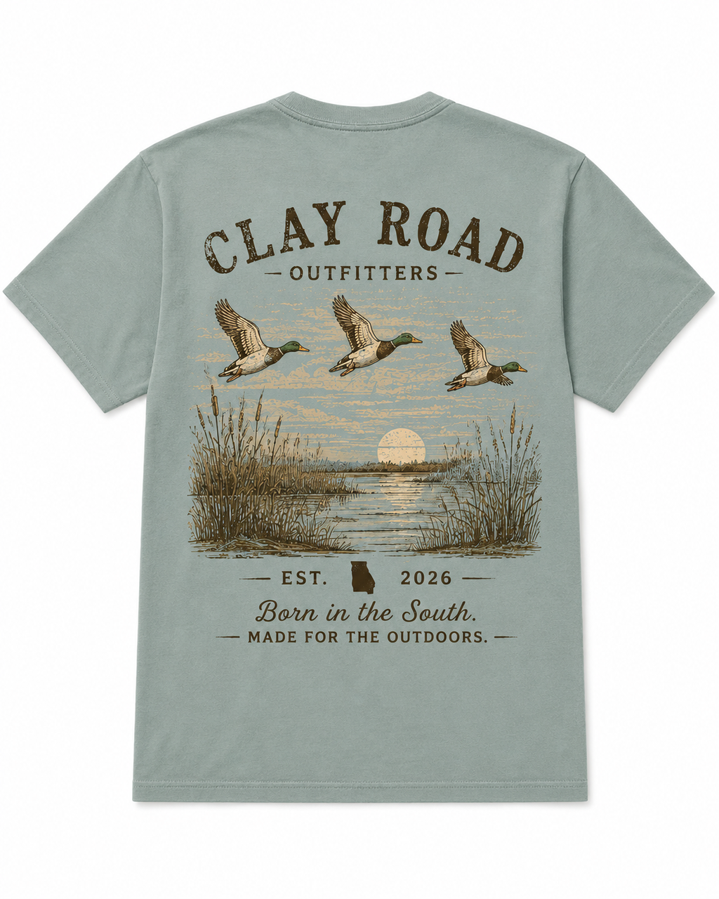 Clay Road Flying Mallards Tee