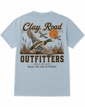 Clay Road Outfitters Flying Mallard Tee – Ice Blue