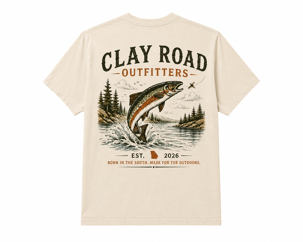 Clay Road Outfitters Vintage Trout Tee