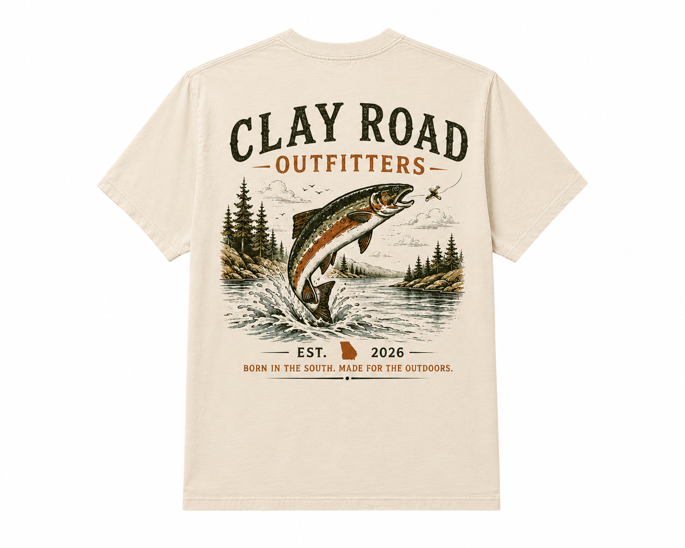 Clay Road Outfitters Vintage Trout Tee